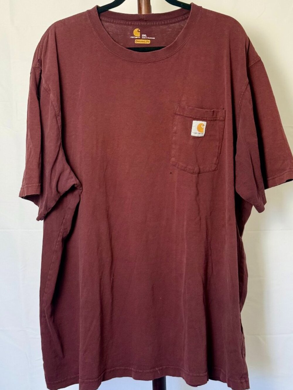 Carhartt | Vintage Pocket Tee Faded Red | Size 2XL